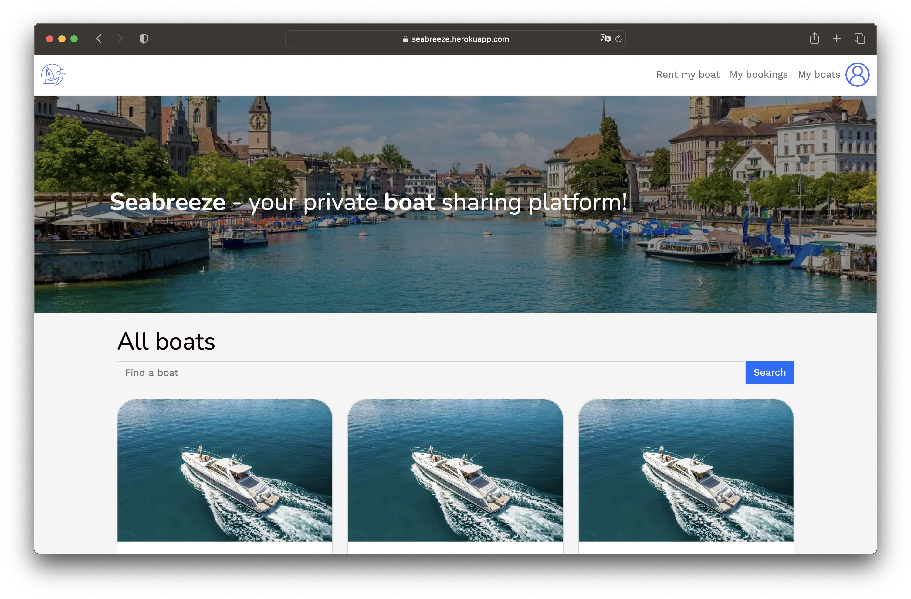 Seabreeze, an Airbnb clone